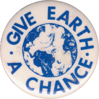 Enact Give Earth A Chance button 1970